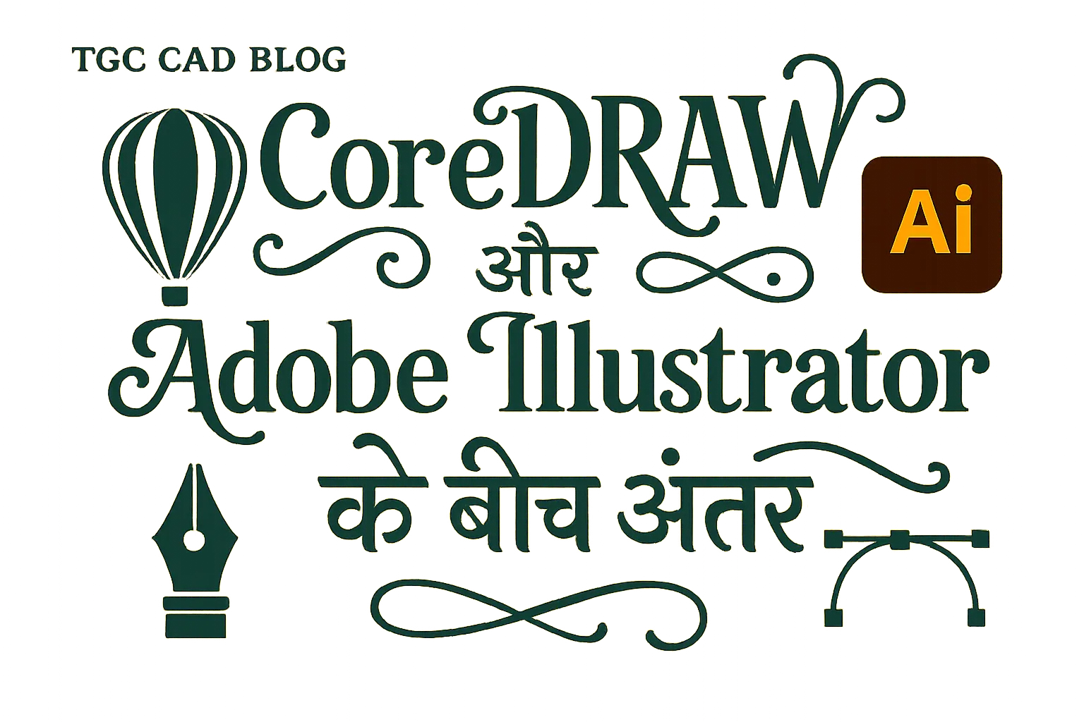 CorelDraw और Adobe Illustrator के बीच अंतर"